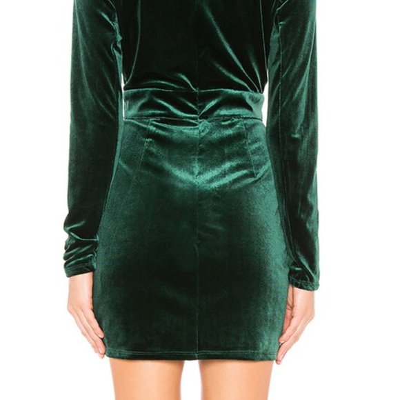 CRISTA WRAP DRESS IN GREEN - Picture 2 of 10
